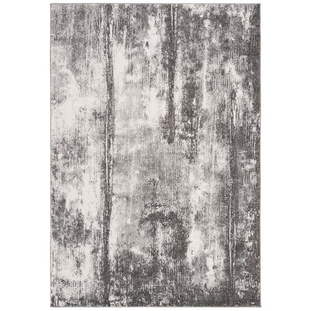 Safavieh 4 x 6 ft. Spirit Collection Contemporary Rectangle Power Loomed Rug Dark Grey & Ivory SPR127F-4